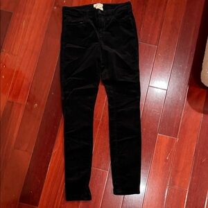 L'AGENCE Black Velvet Trousers